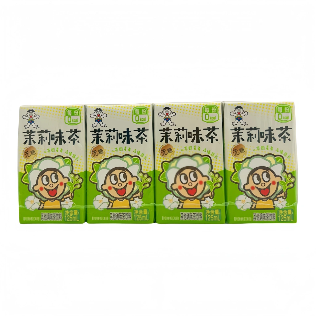 Drink Jasmine Tea Sugar Free 125mlx4/Pack Want Want China