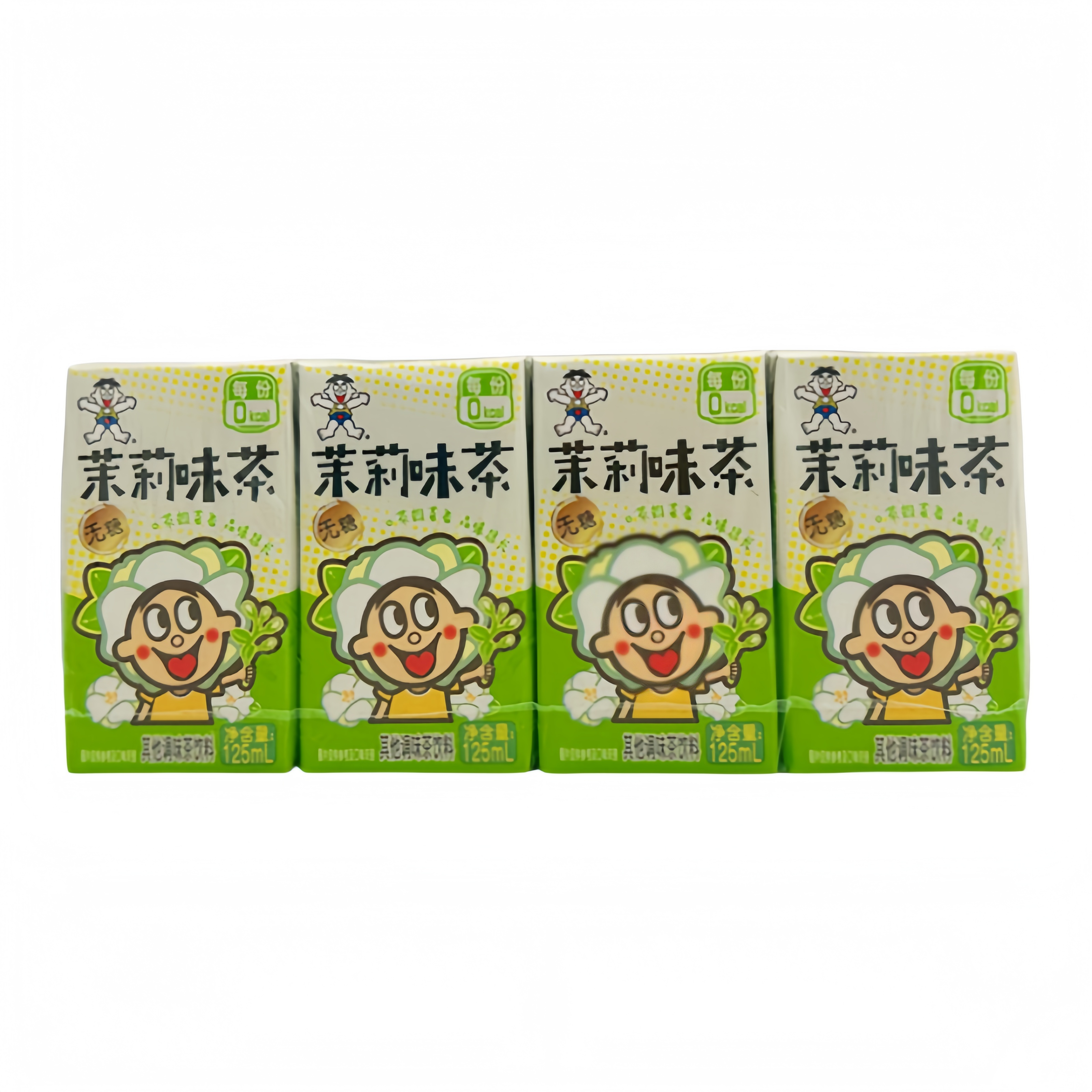 Drink Jasmine Tea Sugar Free 125mlx4/Pack Want Want China