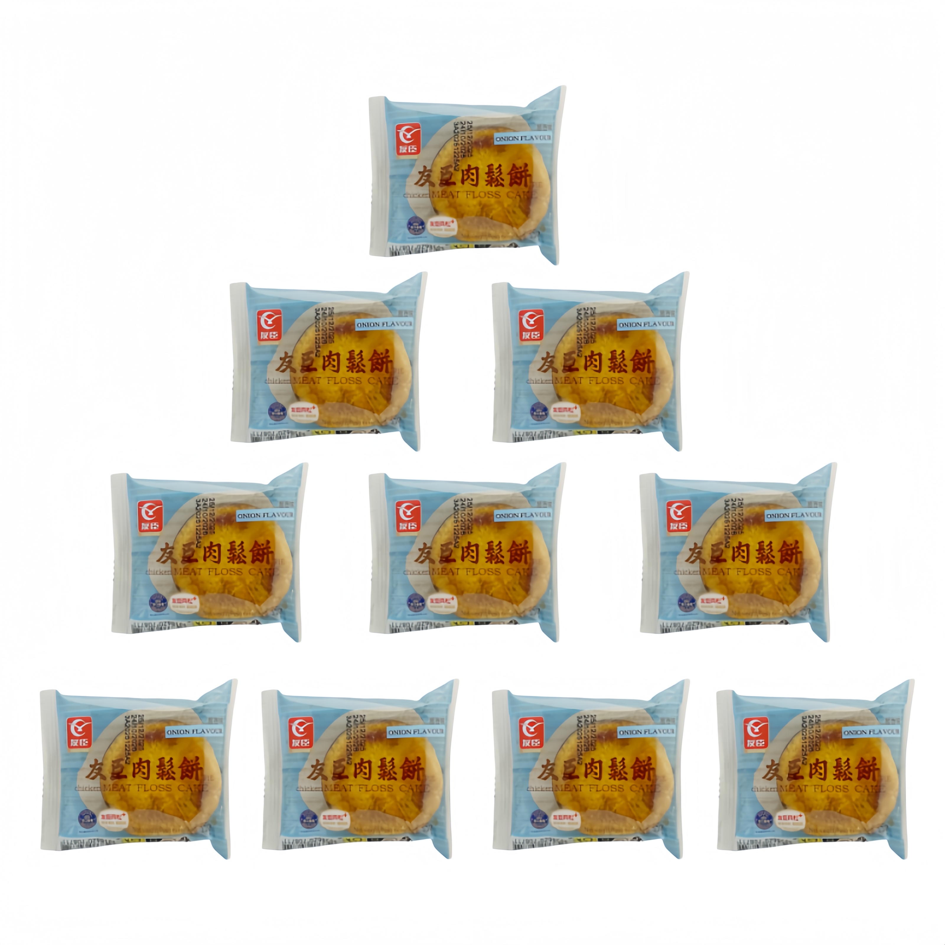 Cake With Flossy Chicken With Spring Onion 10pcs/Pkt RSB You Cheng China