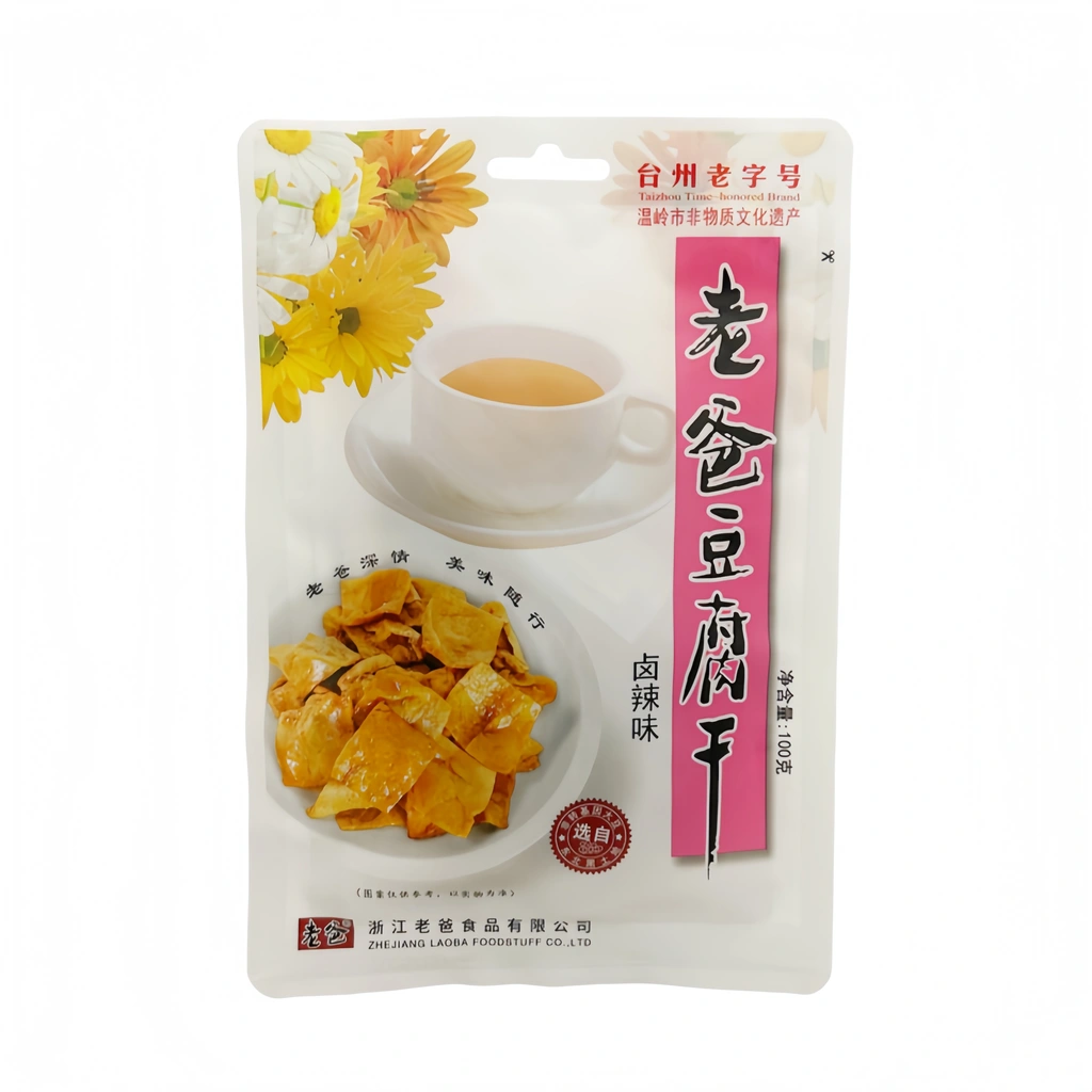 Snacks Tofu Marinated/Spicy Flavor 100g Pappa China