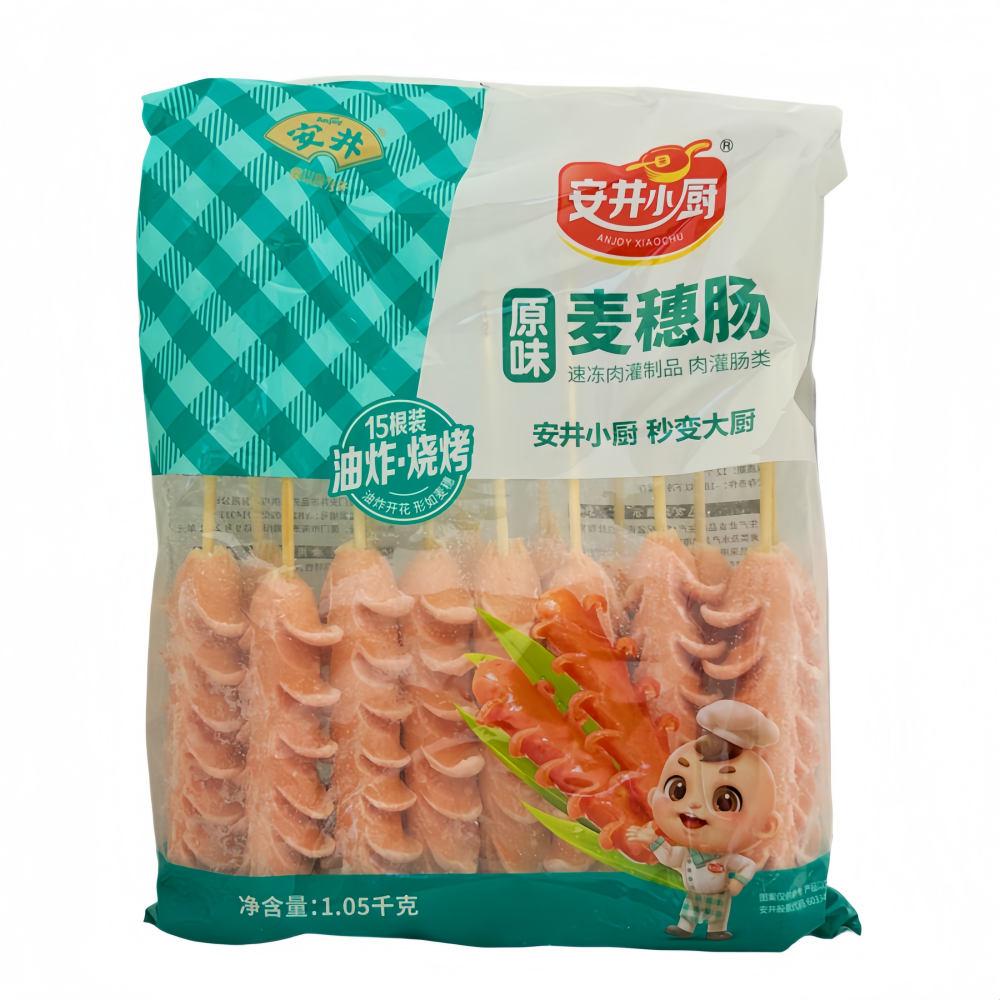 麦穗肠 原味 冷冻 1,05kg 安井 中国