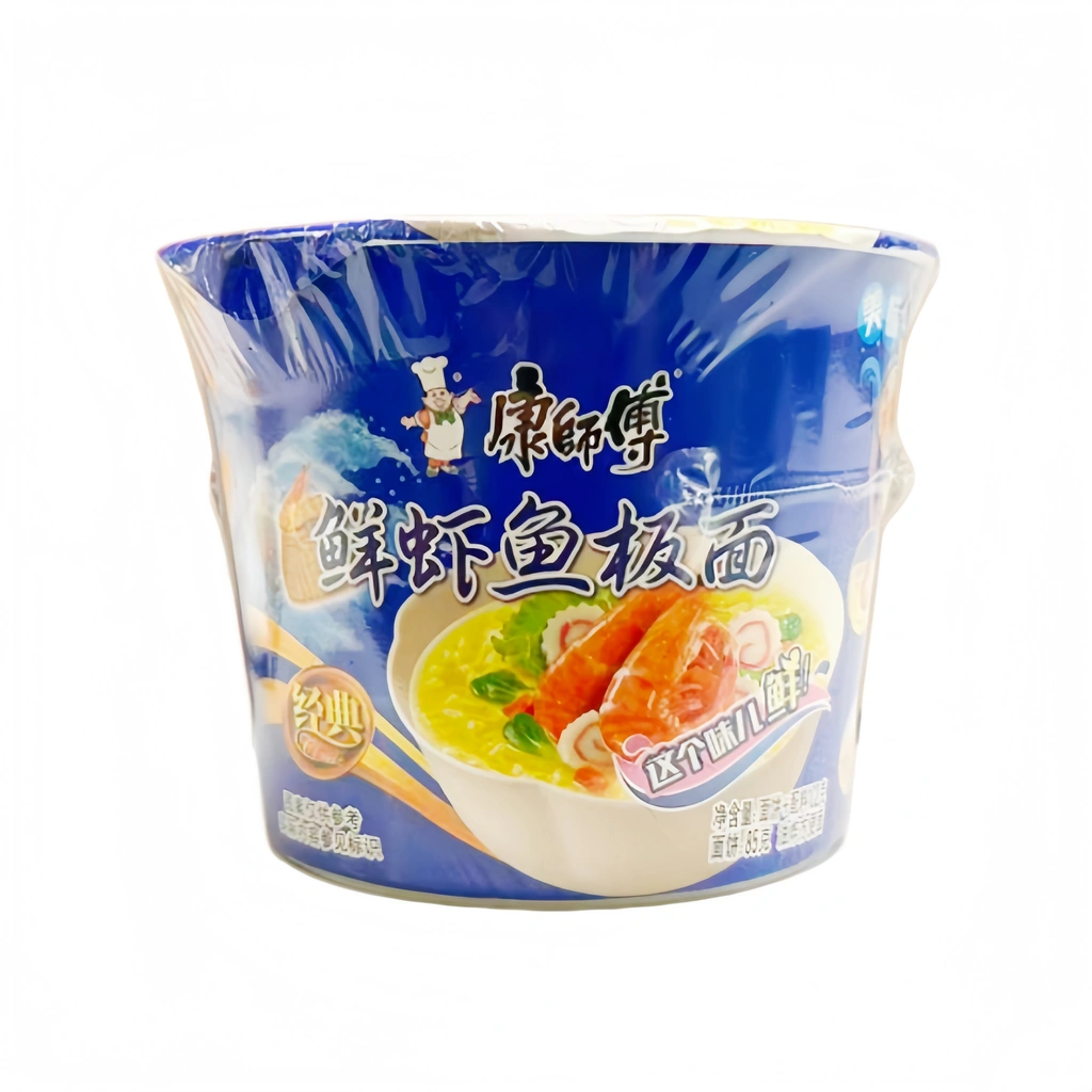 桶装方便面 鲜虾鱼板风味 102g 康师傅 中国