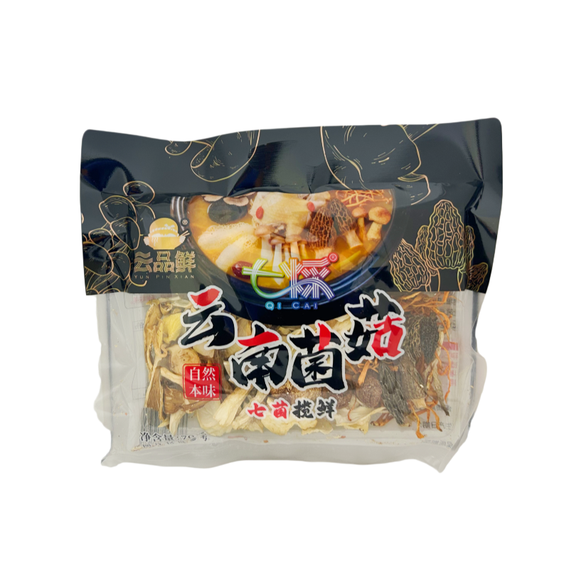 Torkad Blandade Svampar Yunnan 70g Yun Pin Xian Kina