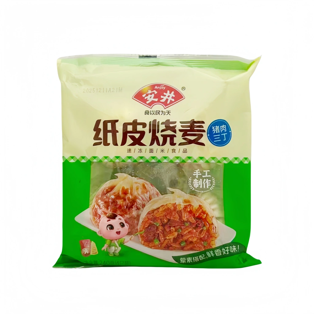 Siu Mai Med Klibbigt Ris Och Fläsk Smak Fryst 240g Anjoy Kina