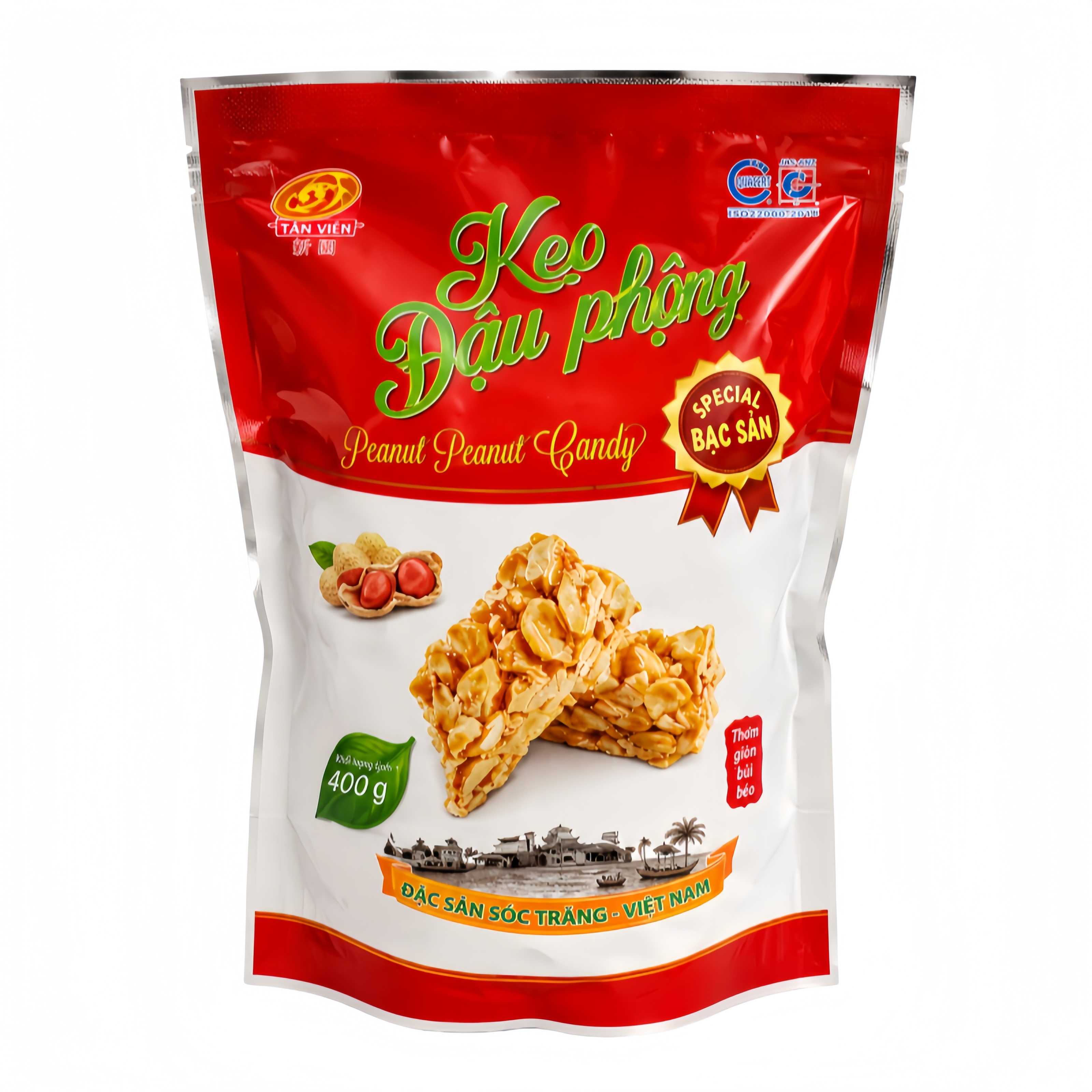 Jordnötsgodis Original Smak Frys 400g - Tán Huê Viên Vietnam