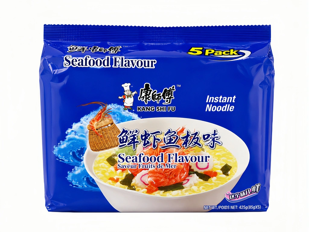 方便面 鲜虾鱼板风味 98gx5st 康师傅 中国