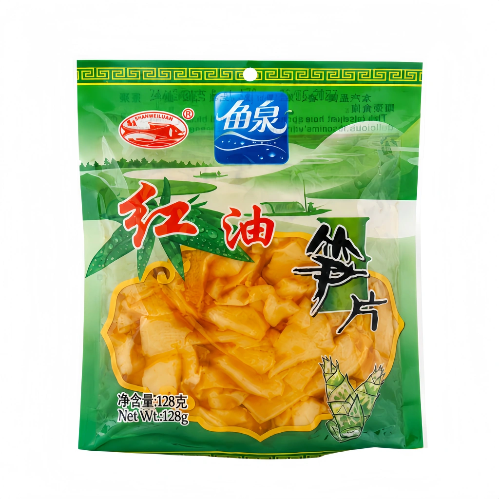 Bamboo Shoots Sliced ​​With Chili Oil 128g Fish Well China