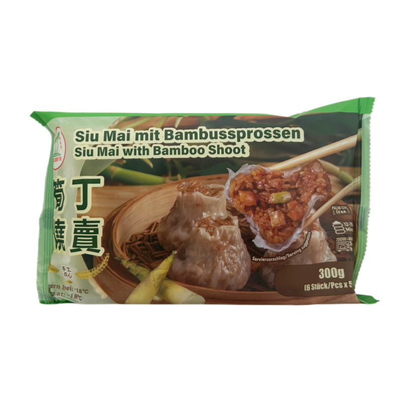 Siu Mai Med Klibbigt Ris Och Bambuskott Smak Fryst 300g TCT Kina