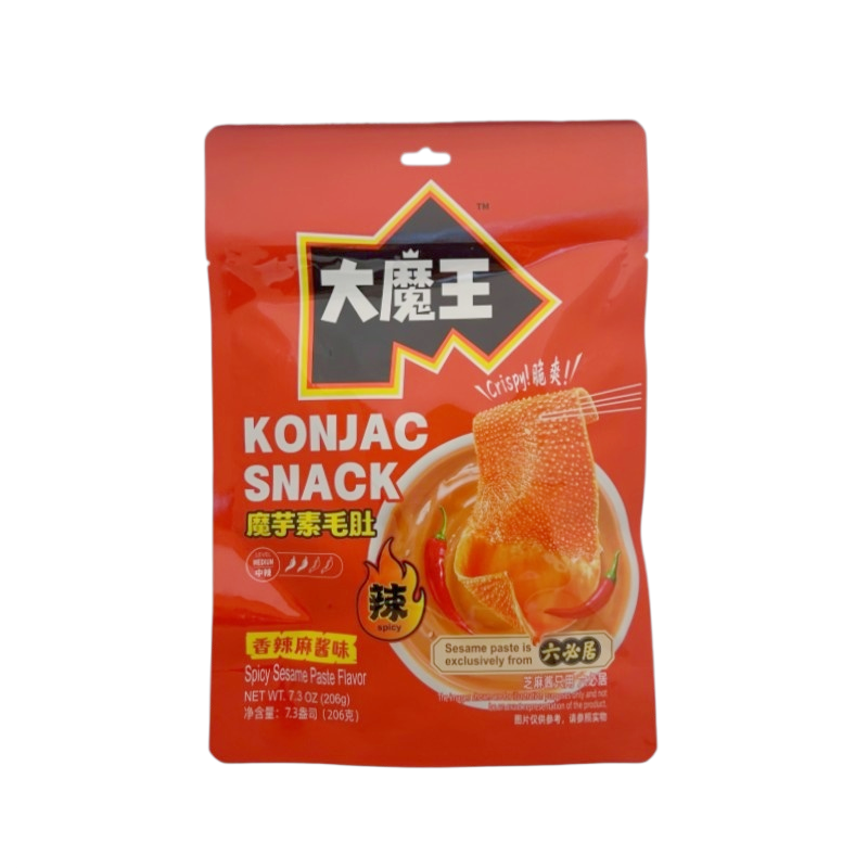 大魔王 魔芋素毛肚 香辣麻酱味 206g 盐津铺子 中国