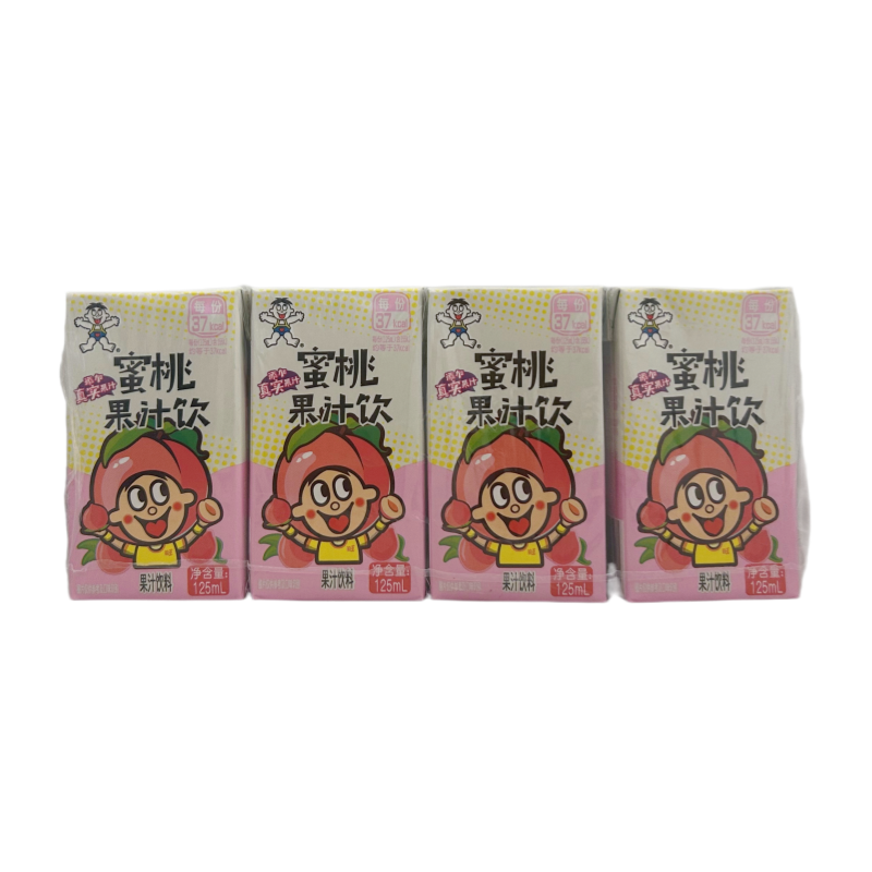 蜜桃果汁饮料 125mlx4st 旺旺 中国