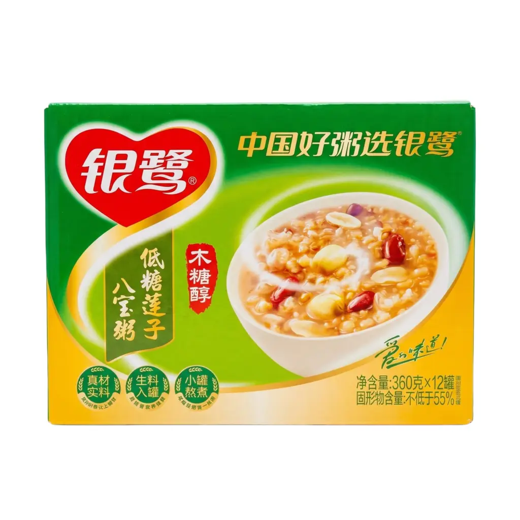 Congee With Lotus Seeds Light Sugar 360gx12pcs/Box Yin Lu China