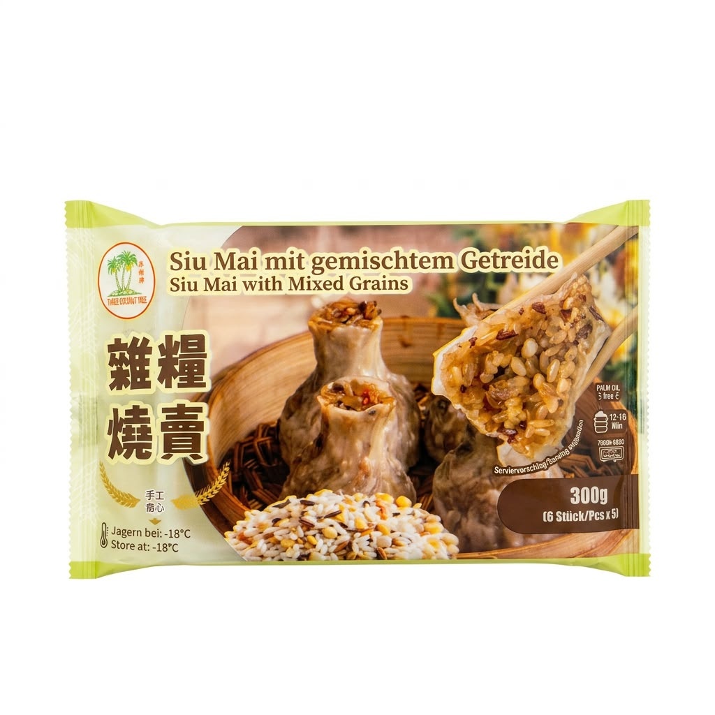 Siu Mai Med Blandade Korn Smak Fryst 300g TCT Kina