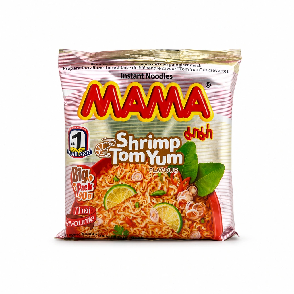 Snabbnudlar Räkor Tom Yum Smak 90g Mama Thailand