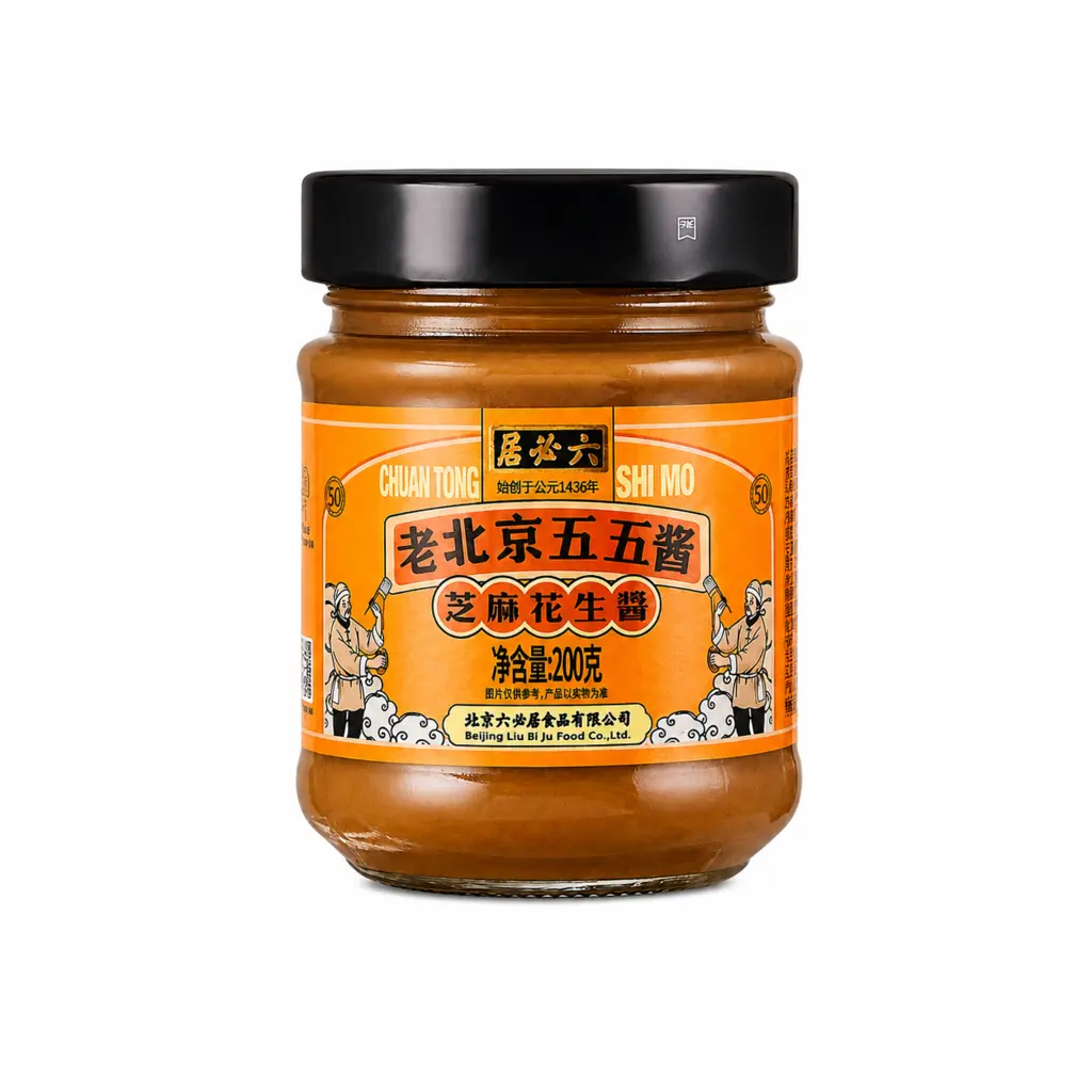 老北京五五酱 芝麻花生酱 200g 六必居 中国