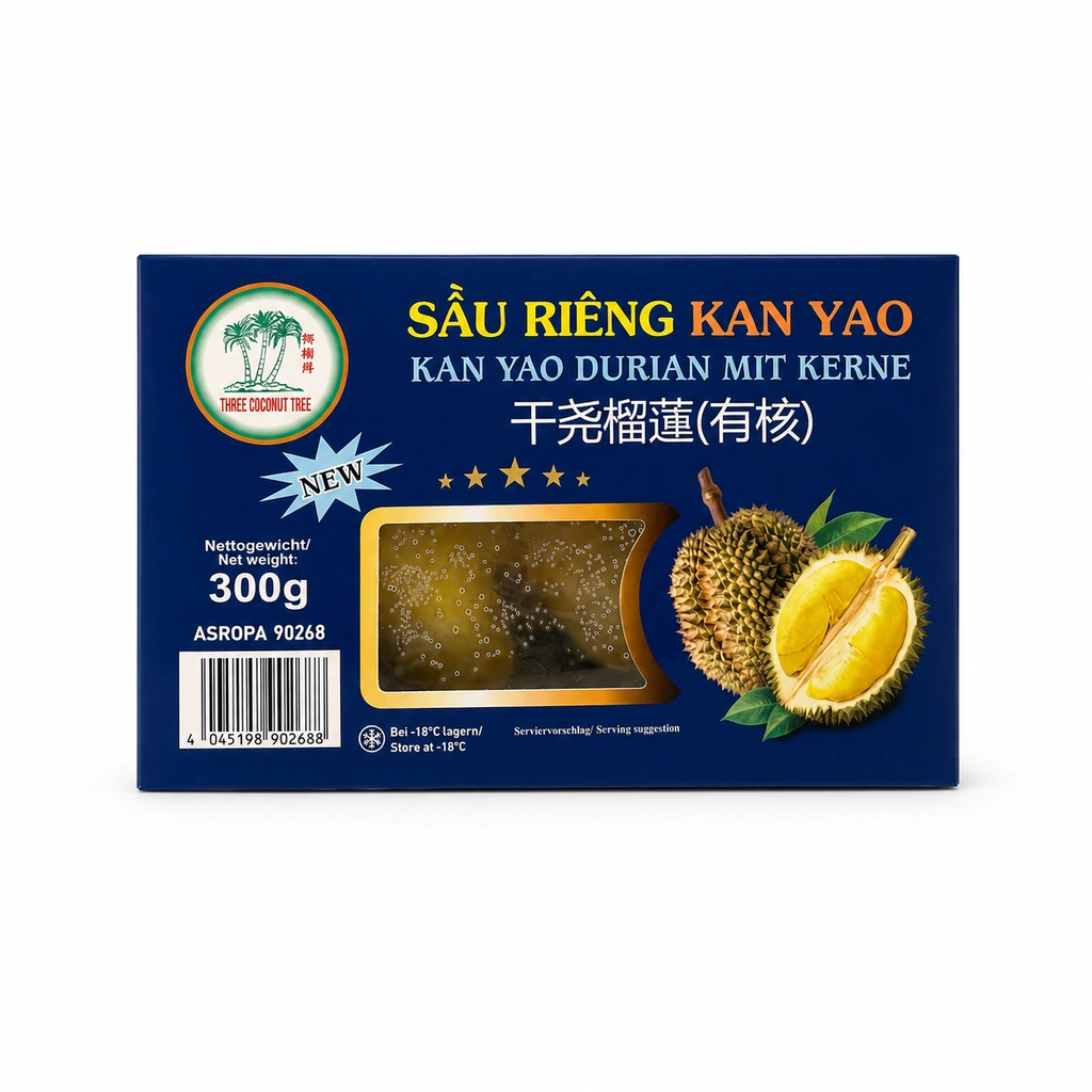 Durian Fruktkött Med Kärna Kan Yao Fryst 300g TCT Vietnam
