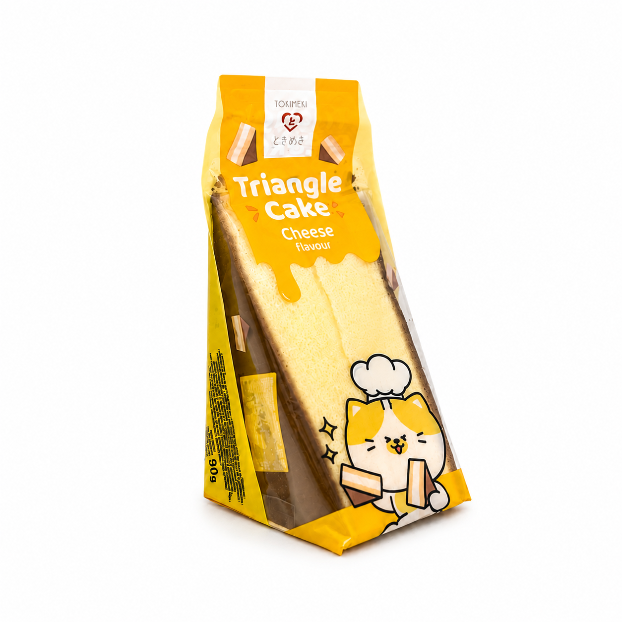Triangelformad Kaka Ostsmak 90g Tokimeki Kina