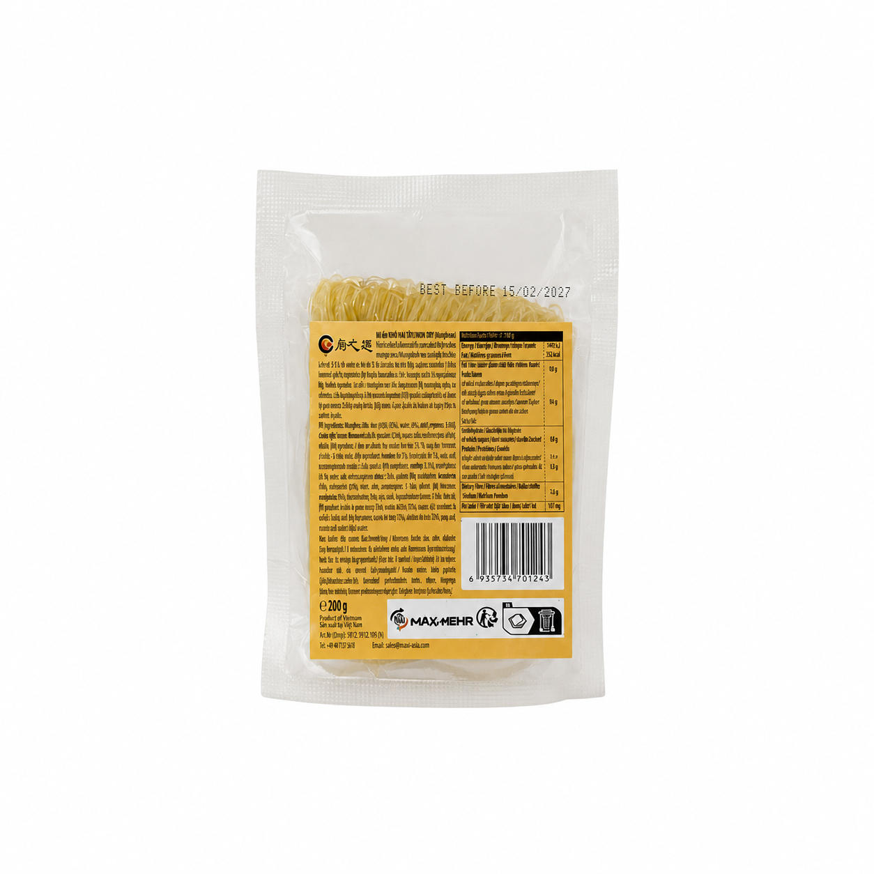 Vete-Majs Nudlar 200g Chu Zhi Xuan Kina