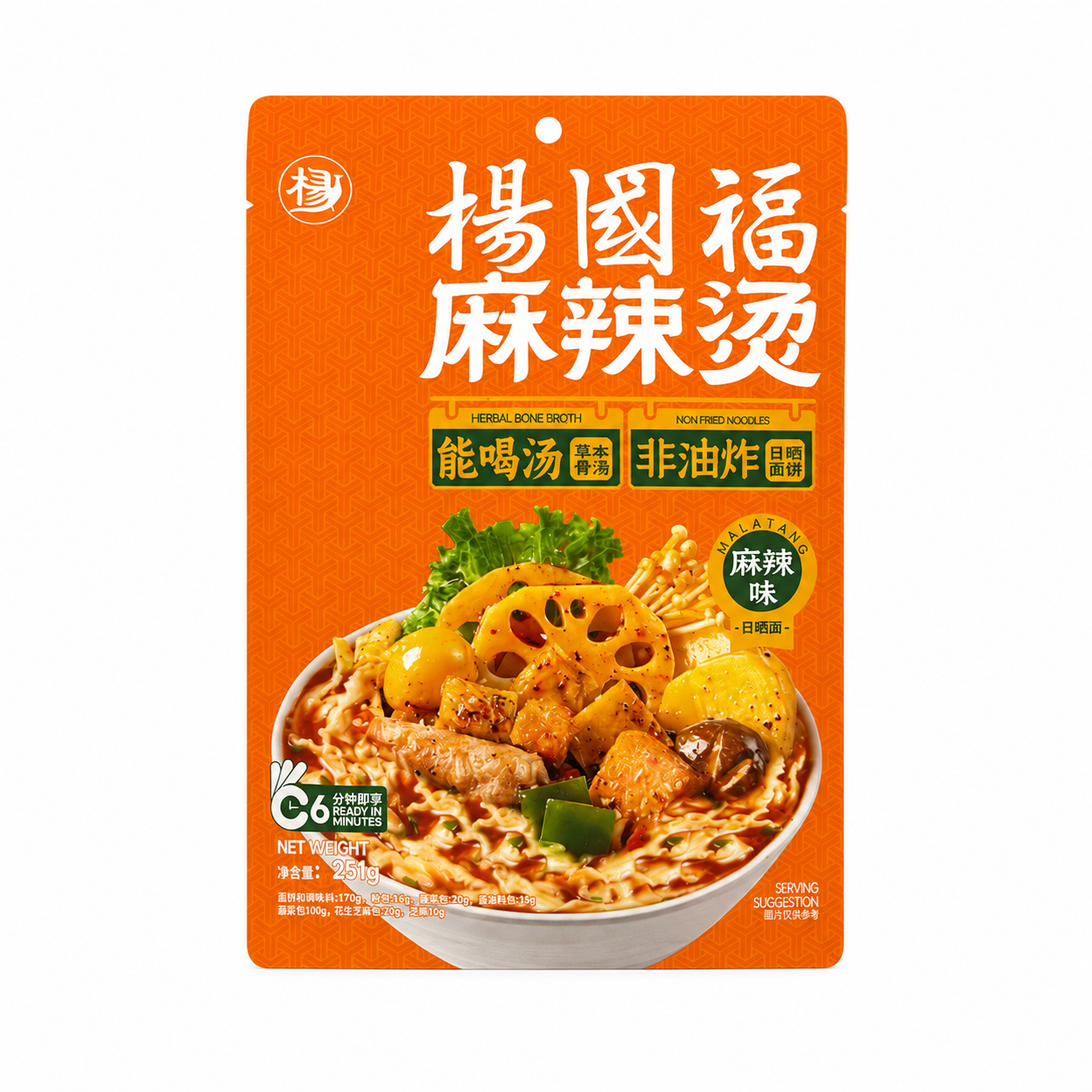 麻辣烫 麻辣面 251g 杨国福 中国