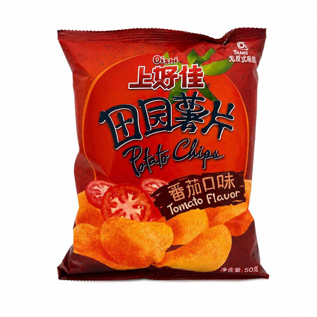 Snacks Potato Chips With Tomato Flavor 50g Oishi-Shang Hao Jia China