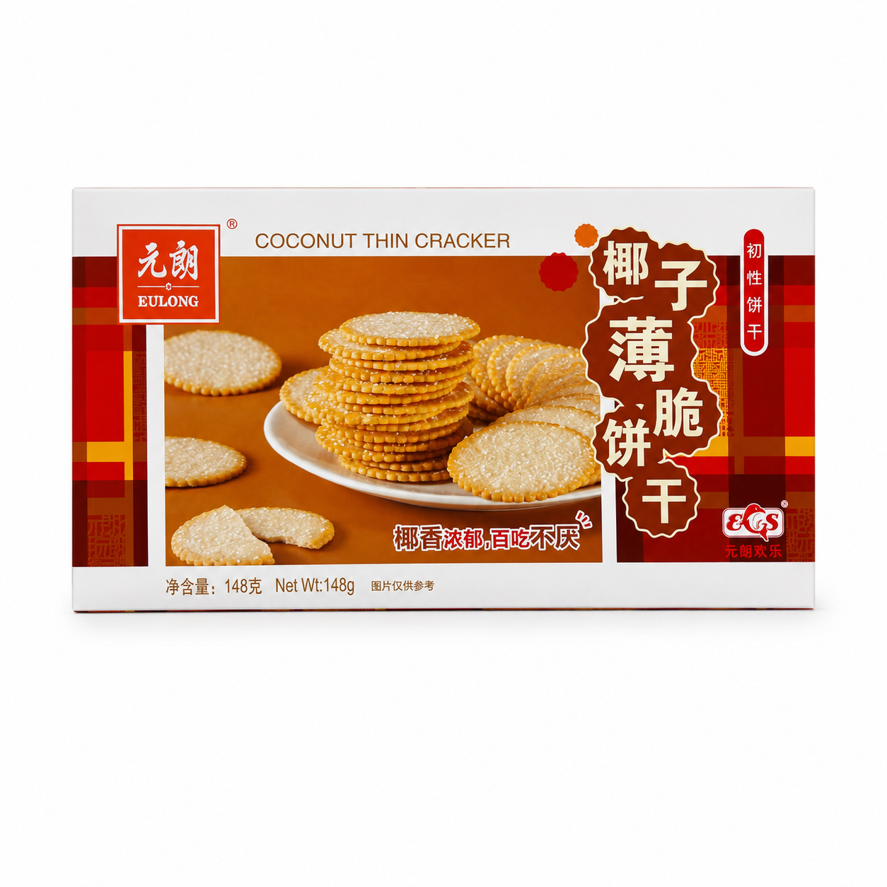 椰子薄脆饼干 148g 元朗 中国