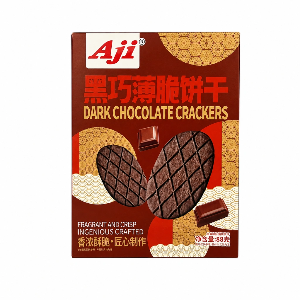 Cracker With Chocolate Flavour 88g Aji China