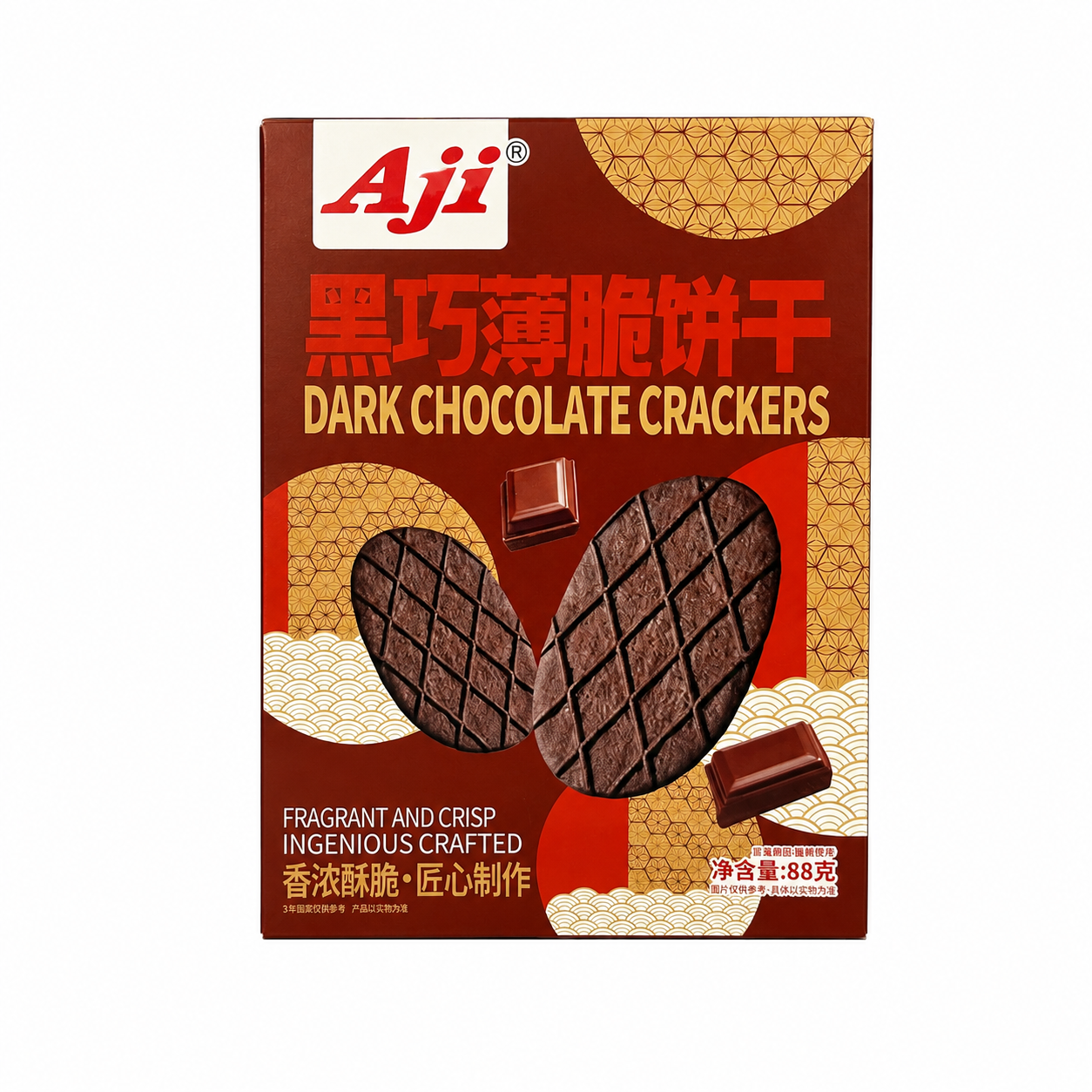 Cracker With Chocolate Flavour 88g Aji China