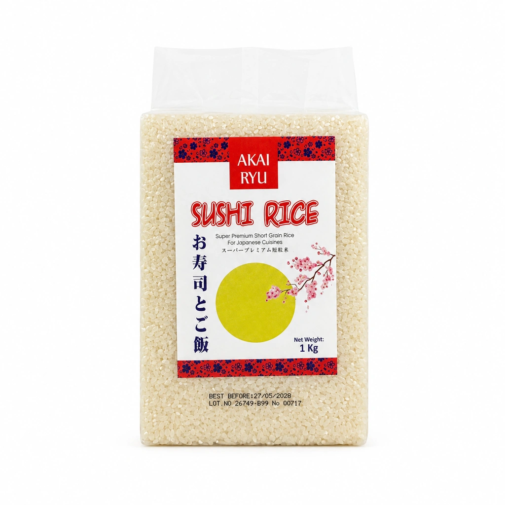 Sushi Ris Kortkornigtris Runt 1kg Akai Ryu Vietnam