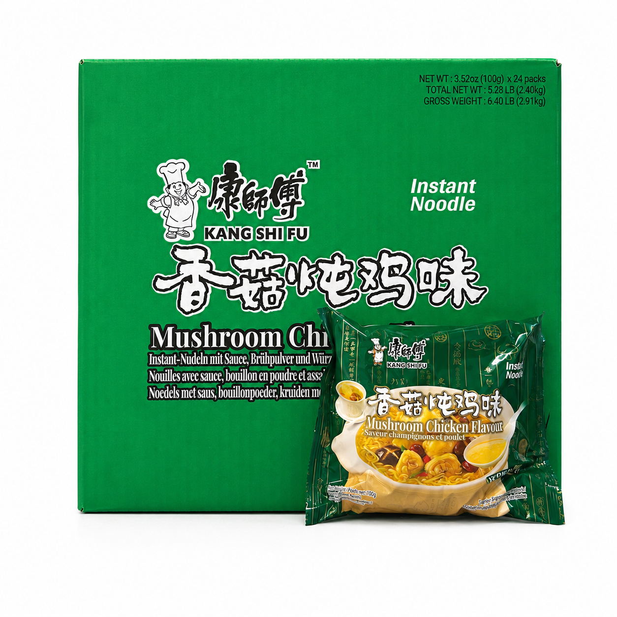 方便面 香菇炖鸡 100gx24st/箱 康师傅 中国