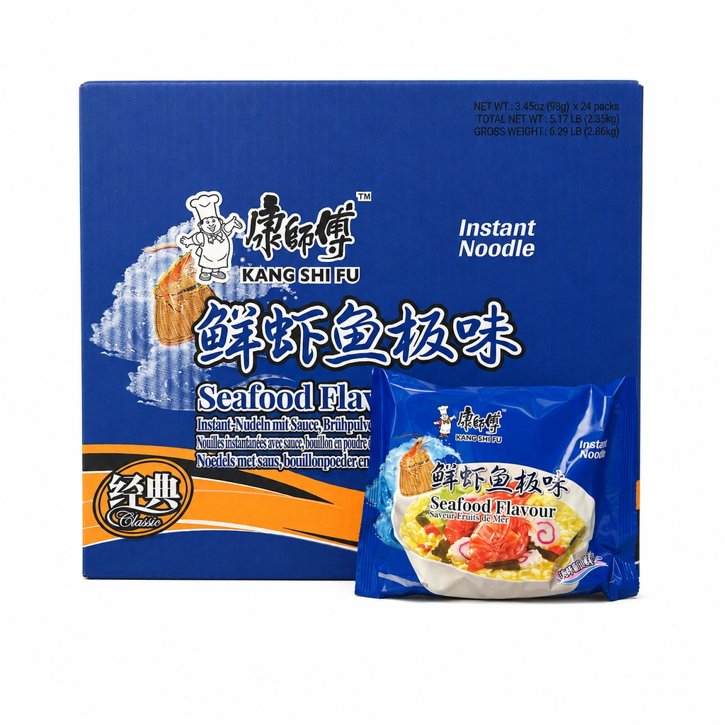 方便面 鲜虾鱼板风味 98gx24st/箱 康师傅 中国