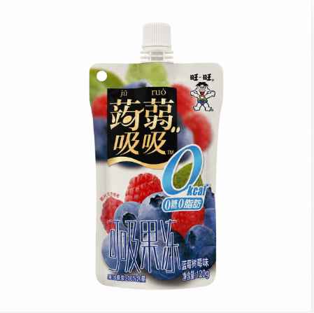 Fruit Jelly With Blueberry and Raspberry Flavor 120g Want Want China