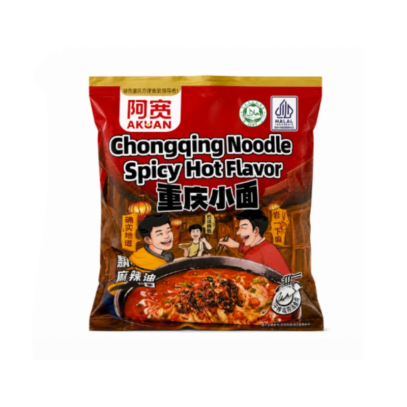 重庆小面 方便面 麻辣味 100g 阿宽 中国