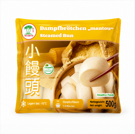 Ångade Bröd Utan Fyllning Fryst 500g TCT Kina
