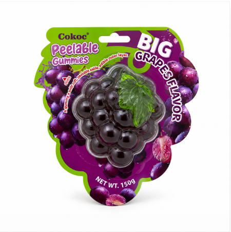 Peeling Gummigodis Med Druva Smak 150g Cokoc Kina