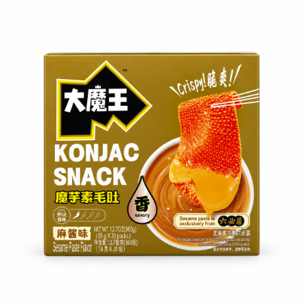 大魔王 魔芋素毛肚 麻酱味 360g 盐津铺子 中国