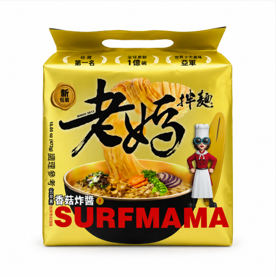 Nudlar Shiitake Zhajiang 472g (118gx4st) Moms Taiwan