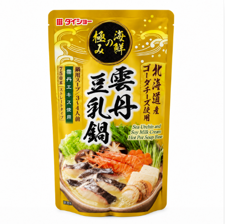 火锅浓缩汤底 海胆/豆浆风味 750g DAISHO 日本