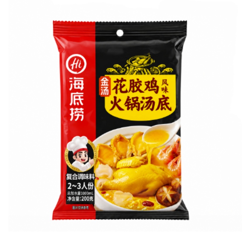 金汤花胶鸡风味火锅汤底 200g 海底捞 中国