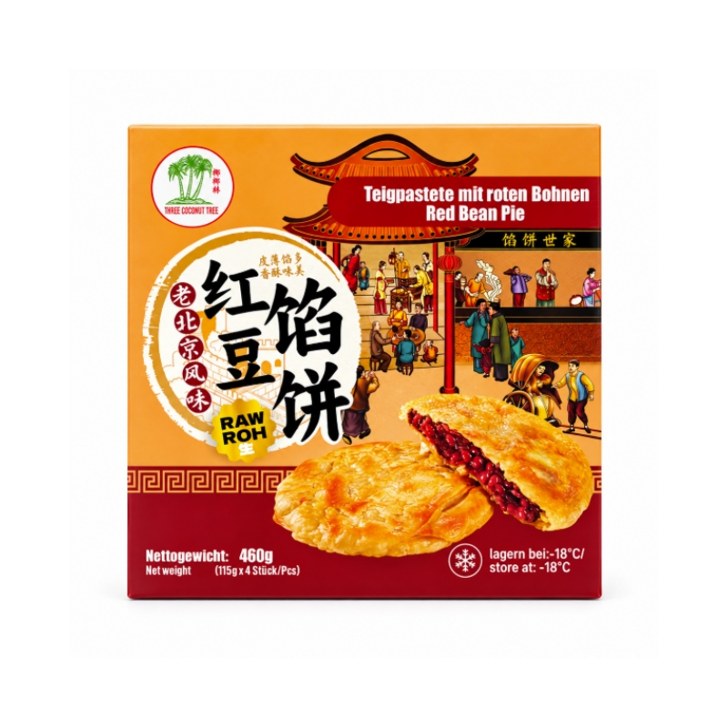 Pannkaka Med  Rödbönor Fyllning Peking Style Fryst 460g TCT Kina