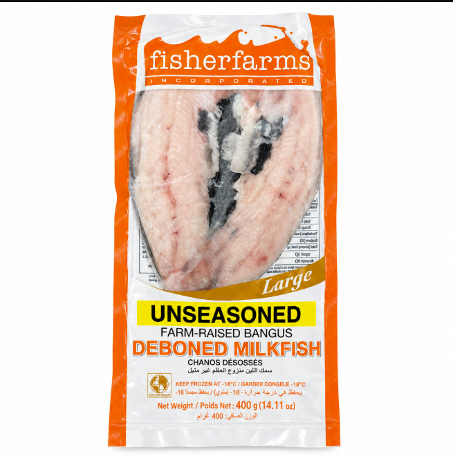 Deboned Mjölkfisk Fryst 400g Fisher Farms Filippinerna