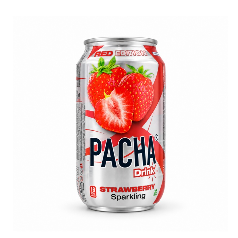Drink Soda  Strawberry Soda 330ml Pacha Drink