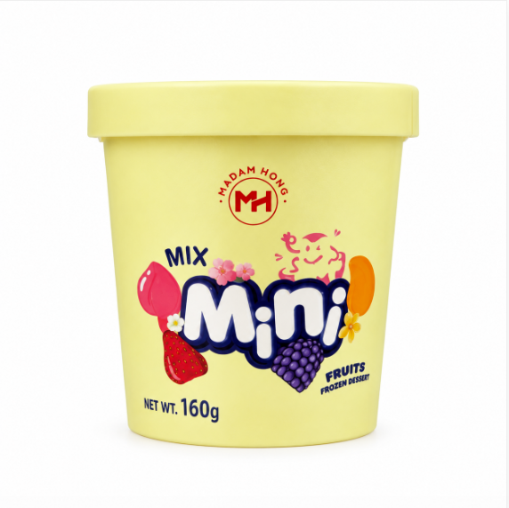 Ice Cream With Fruit Mix 160g Madam Hong China