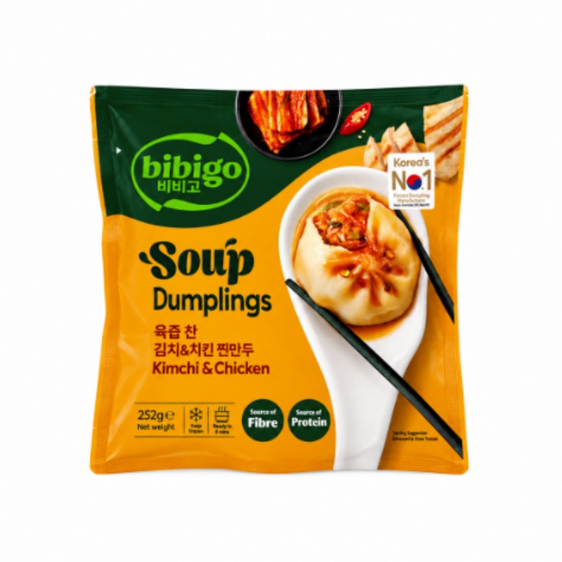 Soppa Dumpling Kimchi/Kyckling Fryst 252g Bibigo Korean