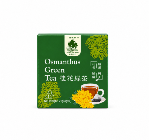 桂花绿茶 21g 金帆牌 中国