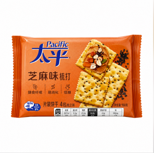 芝麻味梳打 发酵饼干 100g 太平 中国