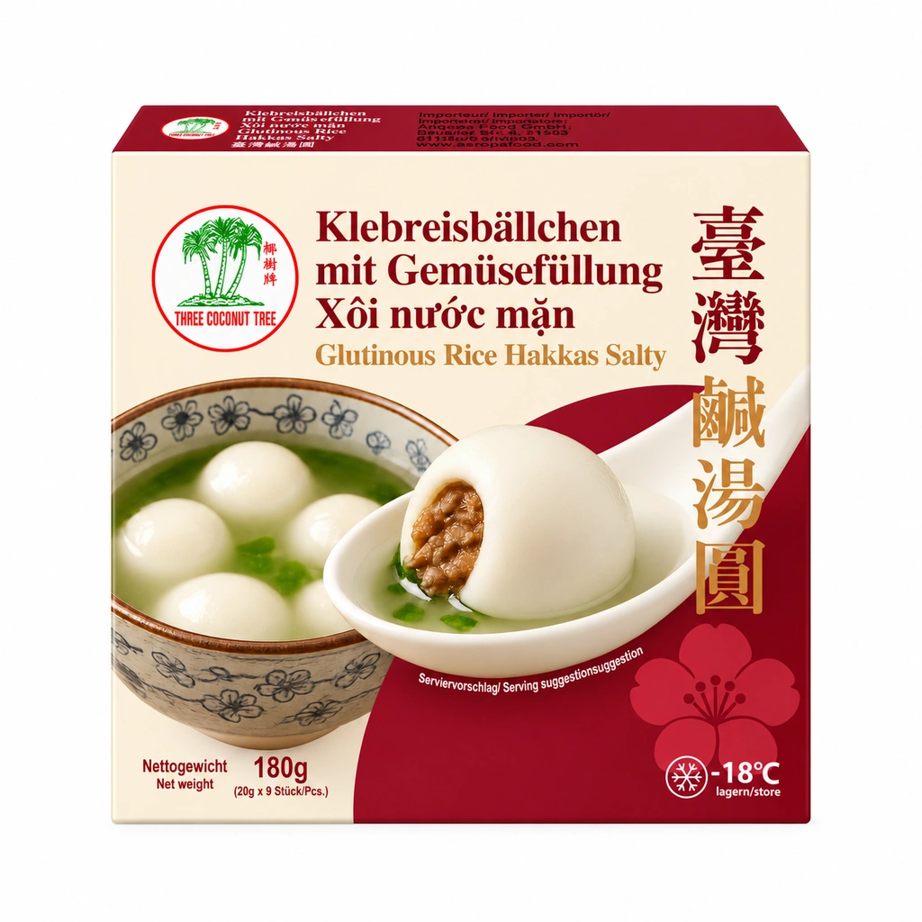 Risbollar Med Hakka-Stil (Saltad) Fryst 180g TCT Kina