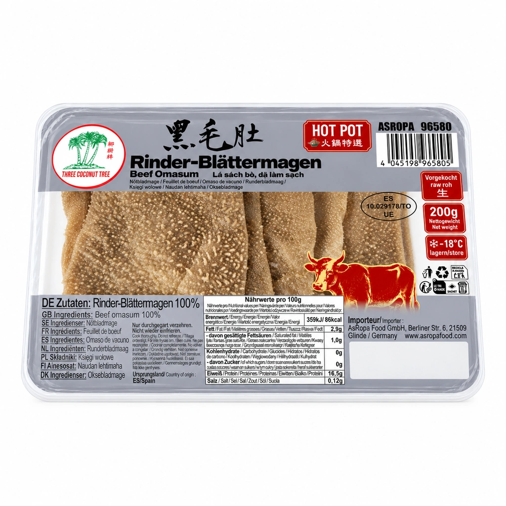 Komage/Omasum Svart Hei Mao Du Fryst 200g TCT Spanien