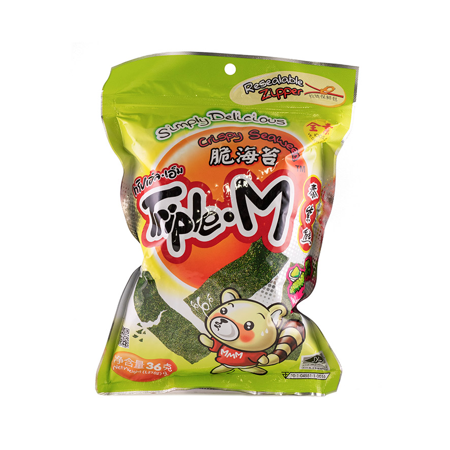 Crispy Seaweed Wasabi Flavour 36g Triple M Korean