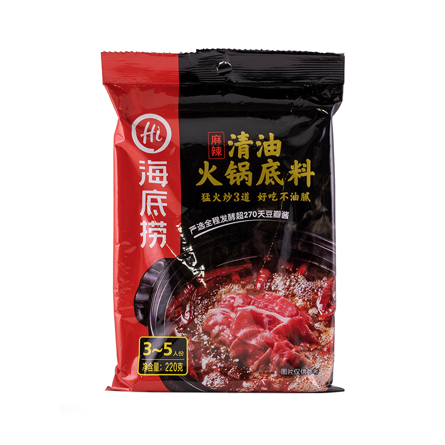 海底捞 麻辣 清油火锅汤料 220克 中国