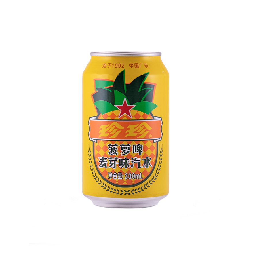 菠萝味汽水 330ml 珍珍 中国