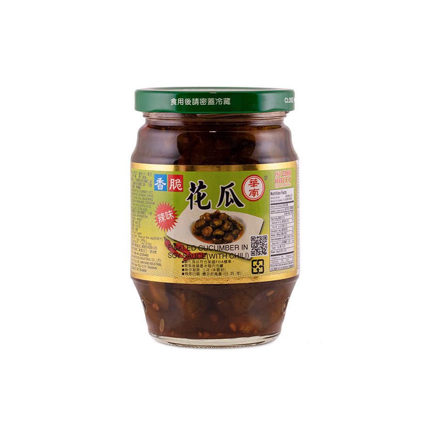 Picklad Gurka i Sojaspås Med Chili 369g HG Hwa Nan Taiwan